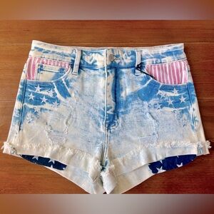 Adorable Boutique Jean shorts - Stars and Stripes- size 30
